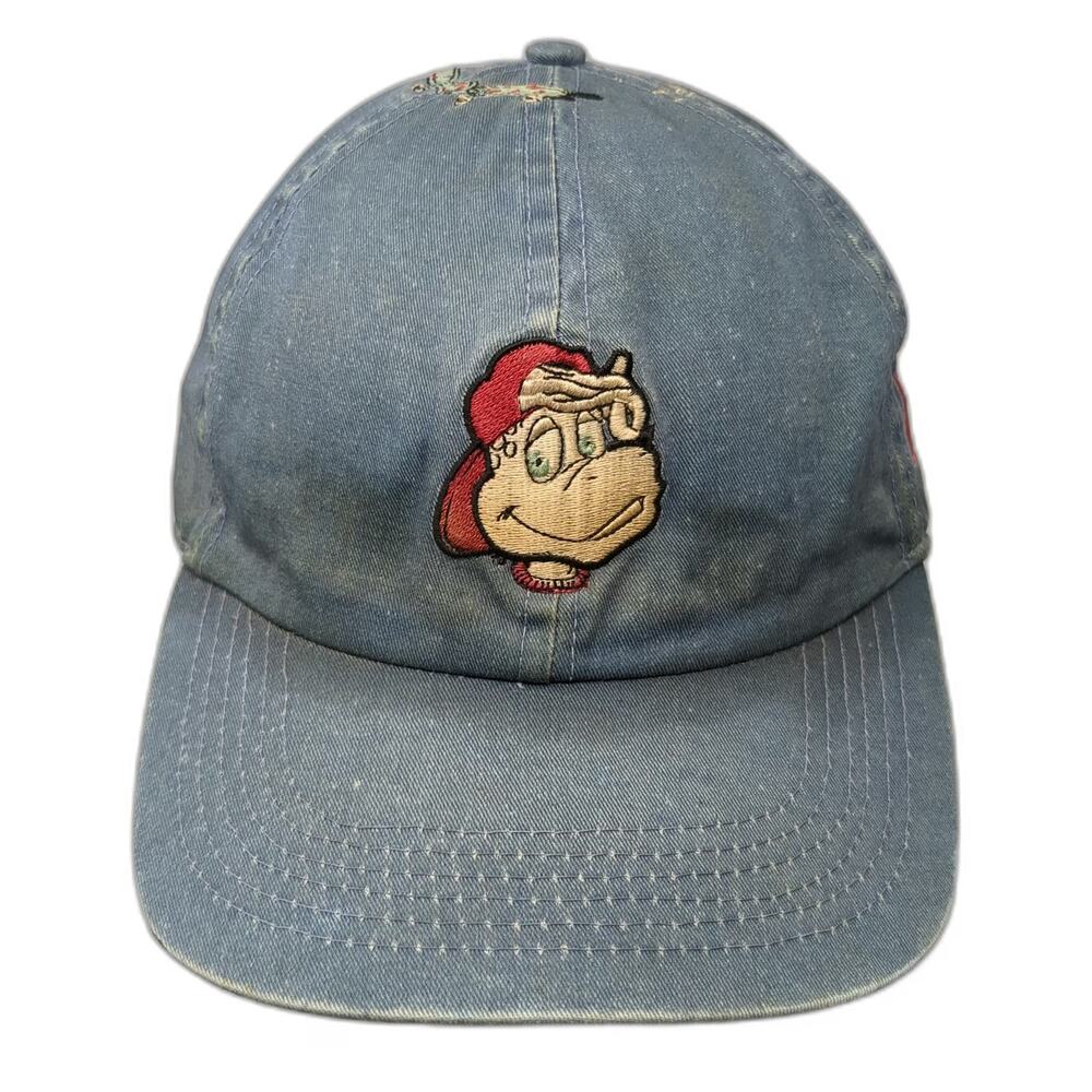 Cobra Caps Baseball Cap Blue Rad Rex Dinosaur Get On Board Denim Hat Vintage